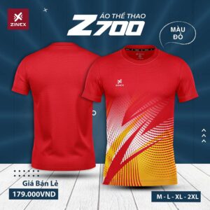 Áo Cầu Lông Z700 Màu Đỏ Năng Động - Tỏa Sáng Mọi Trận Đấu