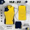 Áo Quần Bóng Chuyền HACORIO VLB-03 Màu Vàng Navy - Năng Động & Cá Tính