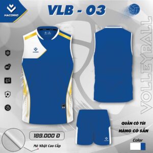 Đồng phục bóng chuyền VLB-03 - Xanh Dương Năng Động