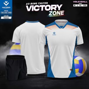 Áo bóng chuyền Victory Zone Trắng – HACORIO