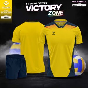 Áo Bóng Chuyền Hacorio Victory Zone Vàng Năng Động