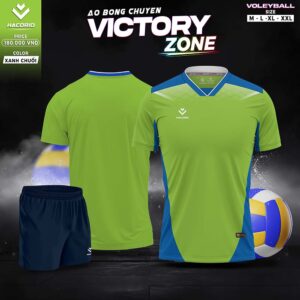 Áo Bóng Chuyền Hacorio Victory Zone Màu Xanh Chuối