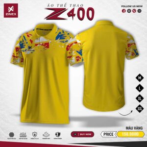 Áo Cầu Lông Zinex Z400 - Vàng Năng Động