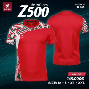 Áo Cầu Lông Z500 Đỏ Năng Động
