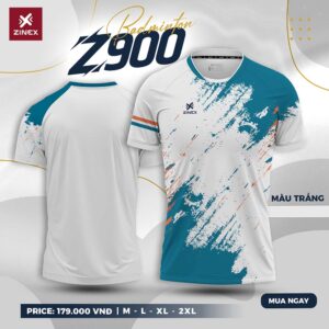 Áo Cầu Lông ZINEX Z900 - Trắng Năng Động