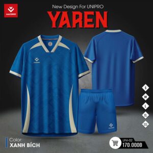 Bộ đồ thể thao YAREN UNI-02 – Xanh Bích – Nâng tầm phong cách, bền bỉ cùng thời gian