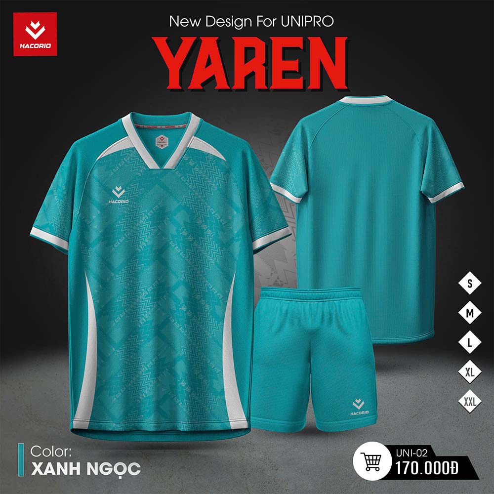 Bộ quần áo thể thao UNIPRO YAREN màu xanh ngọc