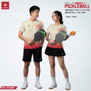 Bộ Đồ Pickleball Hacorio A01 Màu Kem Năng Động