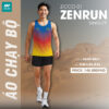 Áo Chạy Bộ ZICCO-01 ZENRUN Màu Xanh Bích Ombre