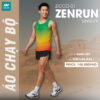 Áo Chạy Bộ ZICCO-01 ZenRun Màu Xanh Két Nổi Bật