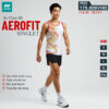 Áo Chạy Bộ Trắng AeroFit Singlet Rồng Vàng Đỏ