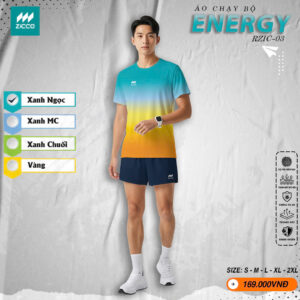 Áo chạy bộ ENERGY RZIC-03 - Xanh Ngọc