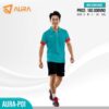 áo thun thể thao polo nam Aura-P01 màu xanh ngọc