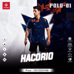 Áo Thể Thao Nam Hacorio POLO-01 Xanh Navy