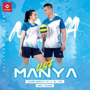 Đồng phục thể thao Manya – VSF màu xanh lý trắng