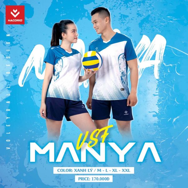Đồng phục thể thao Manya – VSF màu xanh lý trắng