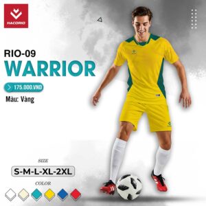 Áo Bóng Đá RIO-09 WARRIOR Màu Vàng - Năng Lượng Thi Đấu Bùng Nổ