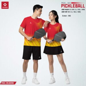 Áo Thể Thao Pickleball Hacorio A01 Màu Đỏ Năng Động