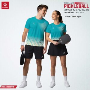 Áo Pickleball Hacorio A01 Màu Xanh Ngọc
