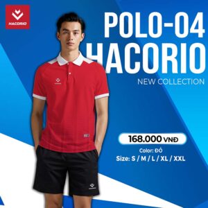 Áo Polo HACORIO Đỏ POLO-04 – Năng Động Và Lịch Lãm