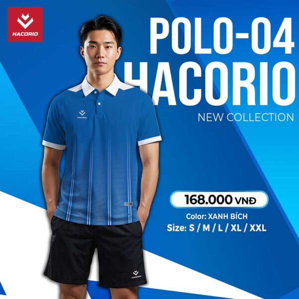 Áo Polo Thể Thao Xanh Bích HACORIO POLO-04