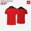 Áo polo Hacorio POLO-03 màu đỏ phối cổ đen – Cá tính và năng động