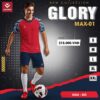 Bộ quần áo thể thao GLORY MAX-01 màu đỏ