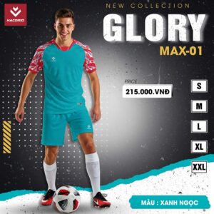 Áo bóng đá MAX-01 Xanh Ngọc nổi bật năng động