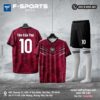 Áo Bóng Đá Thiết Kế Màu Đỏ Đô - Cá Tính Và Hiện Đại