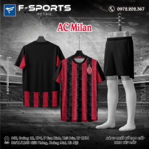 Áo CLB AC Milan Sân Nhà 2025/26 Màu Đỏ Đen