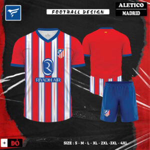 Áo CLB Atletico Madrid sân nhà 2024 - Màu đỏ năng động