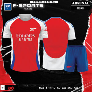 Áo CLB Arsenal Sân Nhà 2024 Màu Đỏ