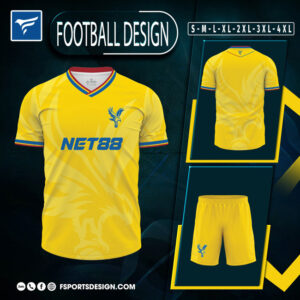 Áo CLB Crystal Palace Sân Khách 2024 Màu Vàng Năng Động