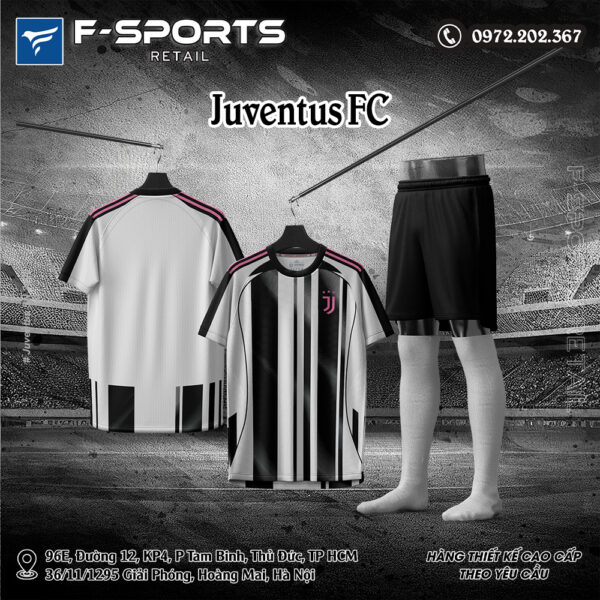 Áo CLB Juventus Sân Nhà 2025/26 Màu Trắng