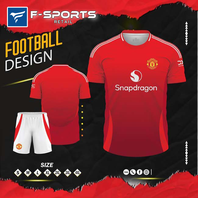 Áo bóng đá CLB MU sân nhà 2024 màu đỏ