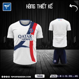 Áo CLB PSG Sân Khách 2024 Màu Trắng