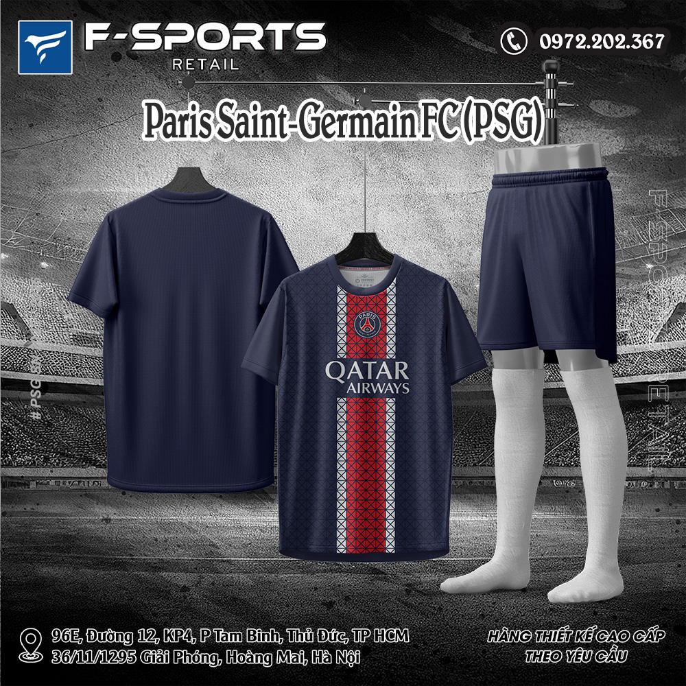 Áo CLB PSG sân nhà 2025-26 màu xanh navy