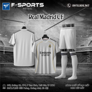 Bộ quần áo bóng đá Real Madrid CF sân nhà 2025/26 - Màu trắng