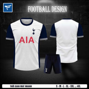 Áo CLB Tottenham Sân Nhà 2024 - Trắng Xanh Navy