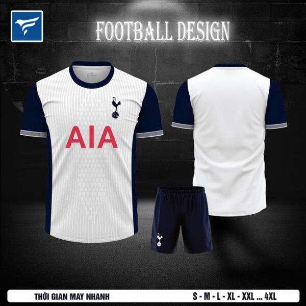 Áo CLB Tottenham Sân Nhà 2024 - Trắng Xanh Navy