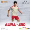 AURA A30 - Bộ đồ thể thao màu kem phối đỏ hiện đại cho vận động chuyên nghiệp
