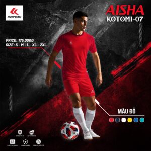 Áo thể thao Aisha Kotomi-07 màu đỏ – Mạnh mẽ và nổi bật