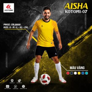 Áo thể thao Aisha Kotomi-07 màu vàng năng động