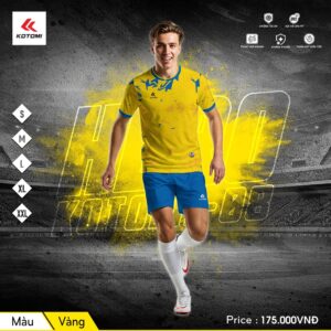 Áo thể thao Kotomi Hero KTM-08 - Vàng Xanh Năng Động