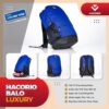 Balo Thể Thao HACORIO Luxury Xanh Đậm Chống Thấm, Ngăn Giày Riêng
