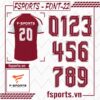 Phông số đẹp FSPORTS - 22 Dùng Cho Áo Bóng Đá
