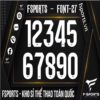 Font Số Thể Thao FSPORTS - FONT-27 Được Sử Dụng Nhiều Nhất 2025