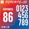 Bộ số thể thao FSPORTS-02 - Font số đẹp 2025