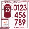 Font Số 21 Đẹp Dùng cho Áo Thể Thao FSPORTS