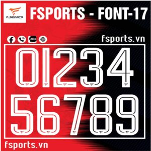 Font Số FSPORTS 17 – Cá Tính Năng Động